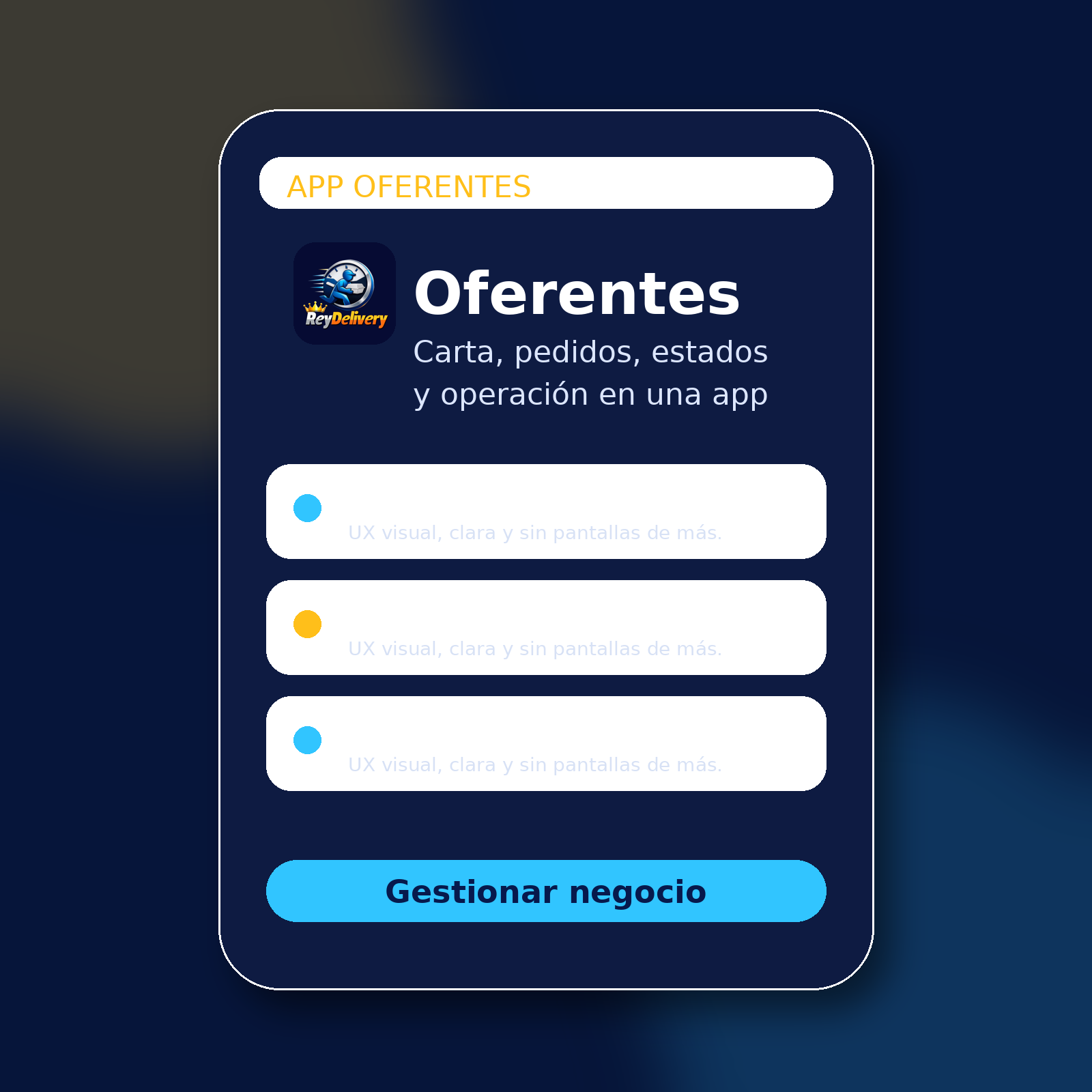 Vista app oferentes